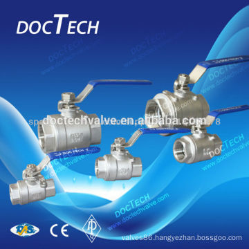 2-Way Thread Ball Valve BSP/BSPT/NPT Light type floating valve 1/4"-4" DN6-DN100 Hot Sale 100WOG From China Supplier